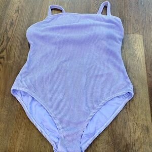 Lavender Textured Swimsuit